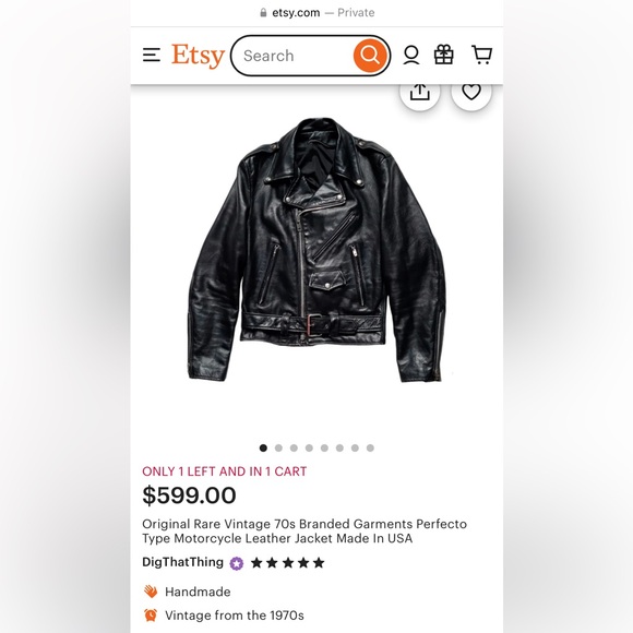 Genuine leather jacket with fringes - American-made vintage gem! - Picture 6 of 11